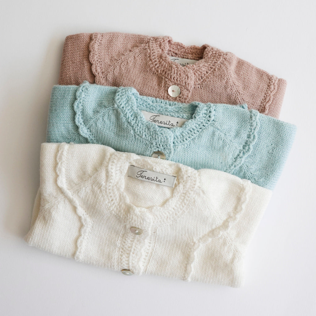 Chaleco Clarita lana blanco invierno