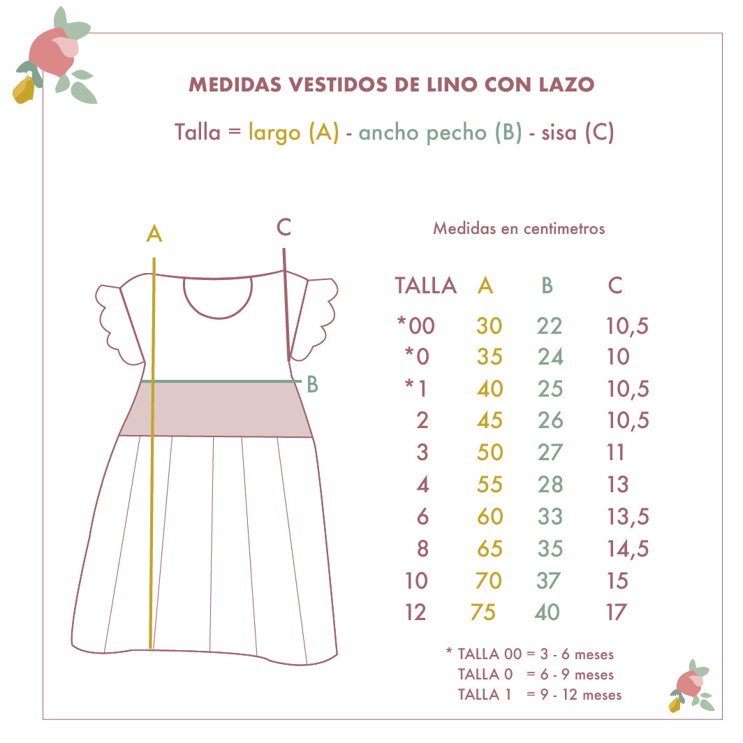 Vestido Lino Blanco Invierno Lazo Azul Marino