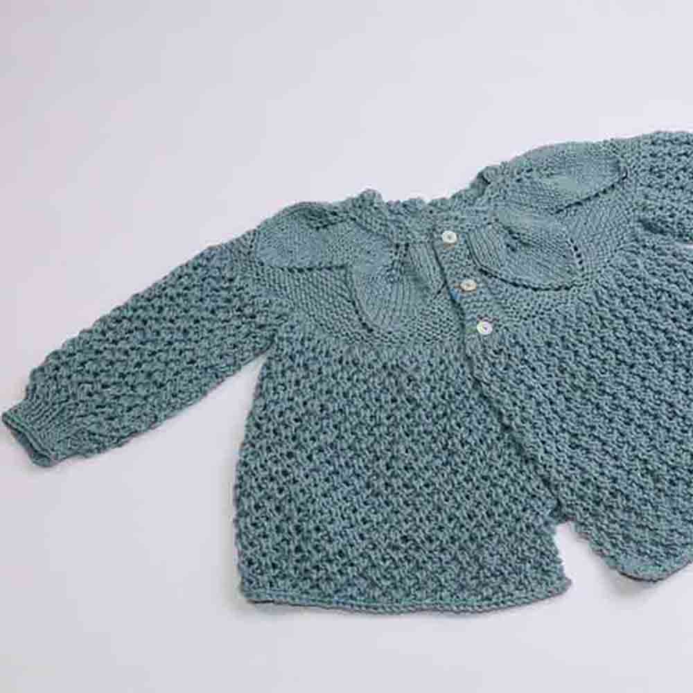 Chaleco Espiga verde petroleo