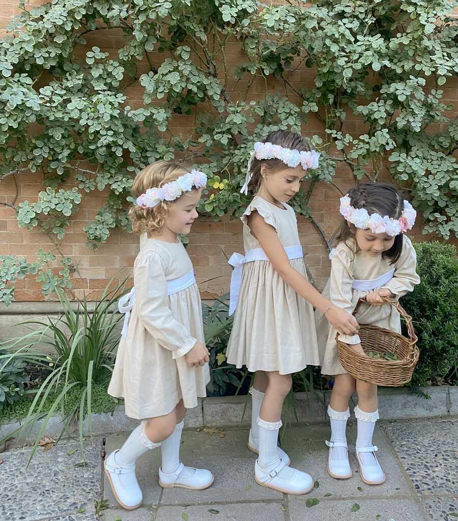 Vestido lino Malesherbia Manga corta