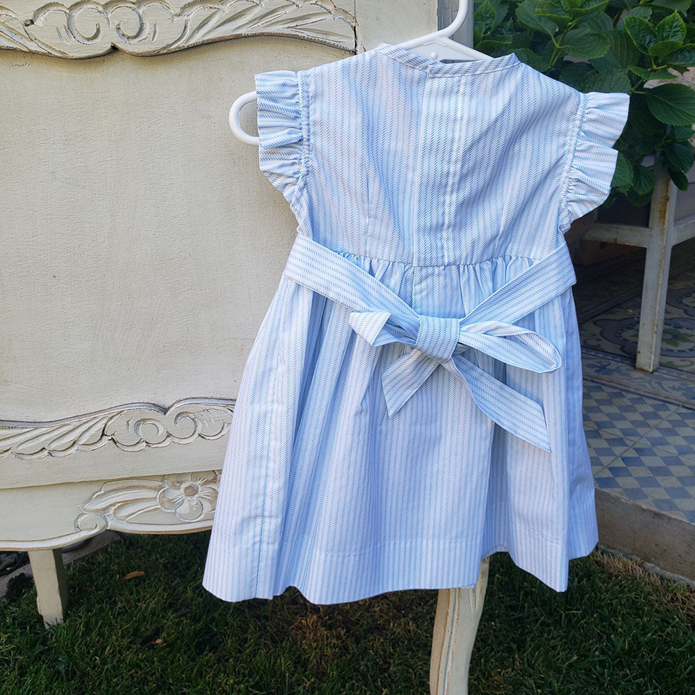 Vestido Punto Smock Rallito