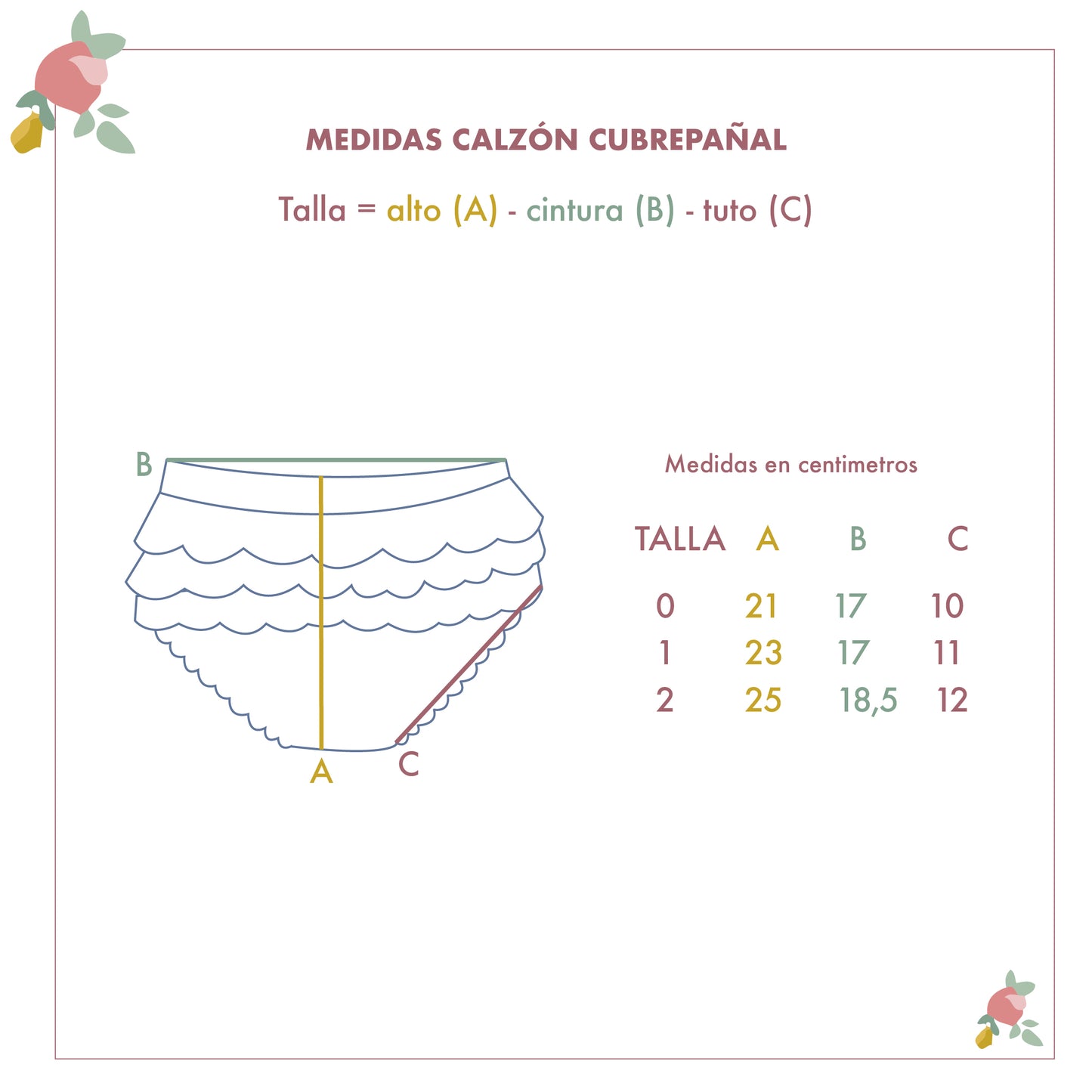 Calzón cubre pañal blanco