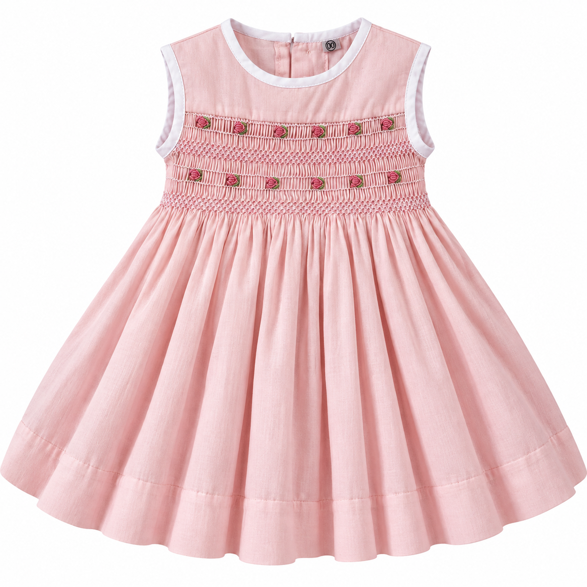 Vestido Dominga Cuello Redondo Sin Manga