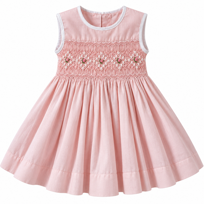 Vestido Dominga Cuello Redondo Sin Manga