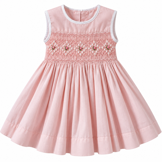 Vestido Dominga Cuello Redondo Sin Manga