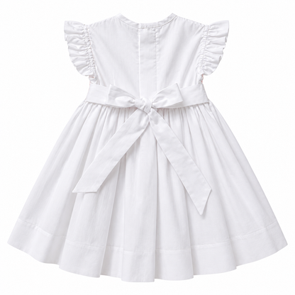 Vestido Dominga Cuello redondo Manga con vuelos
