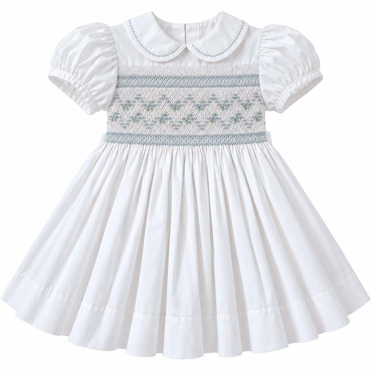 Vestido Dominga Cuello Bebé Manga Globo