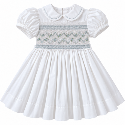 Vestido Dominga Cuello Bebé Manga Globo