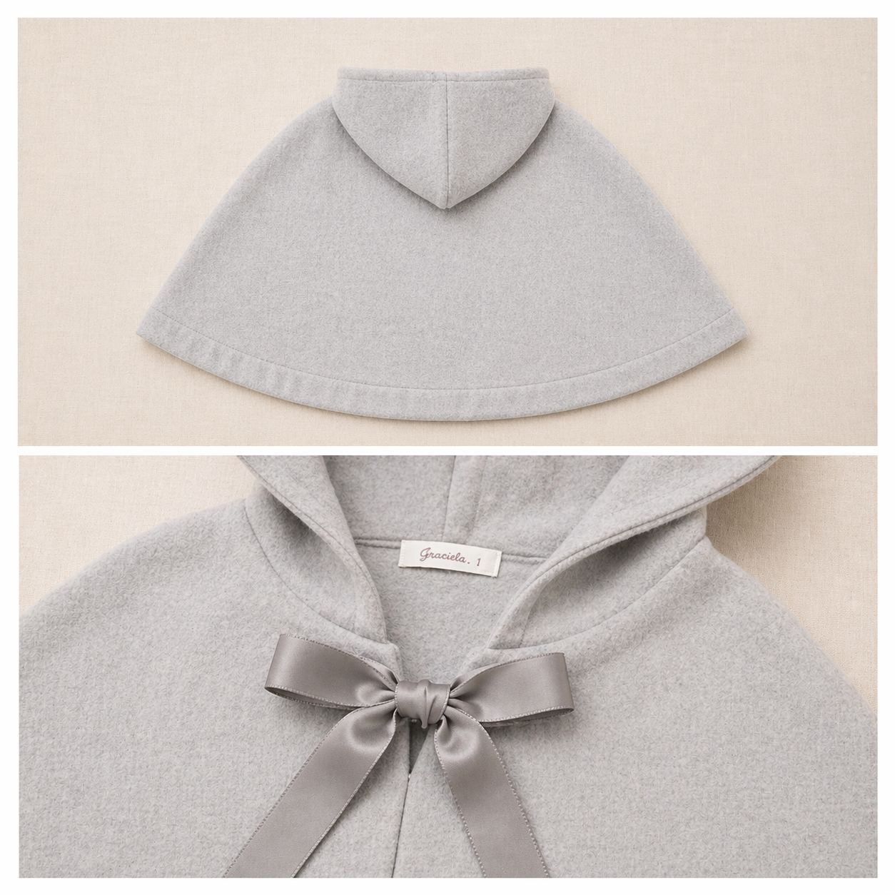Capa Leticia gris