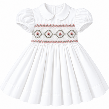 Vestido Dominga Cuello Bebé Manga Globo