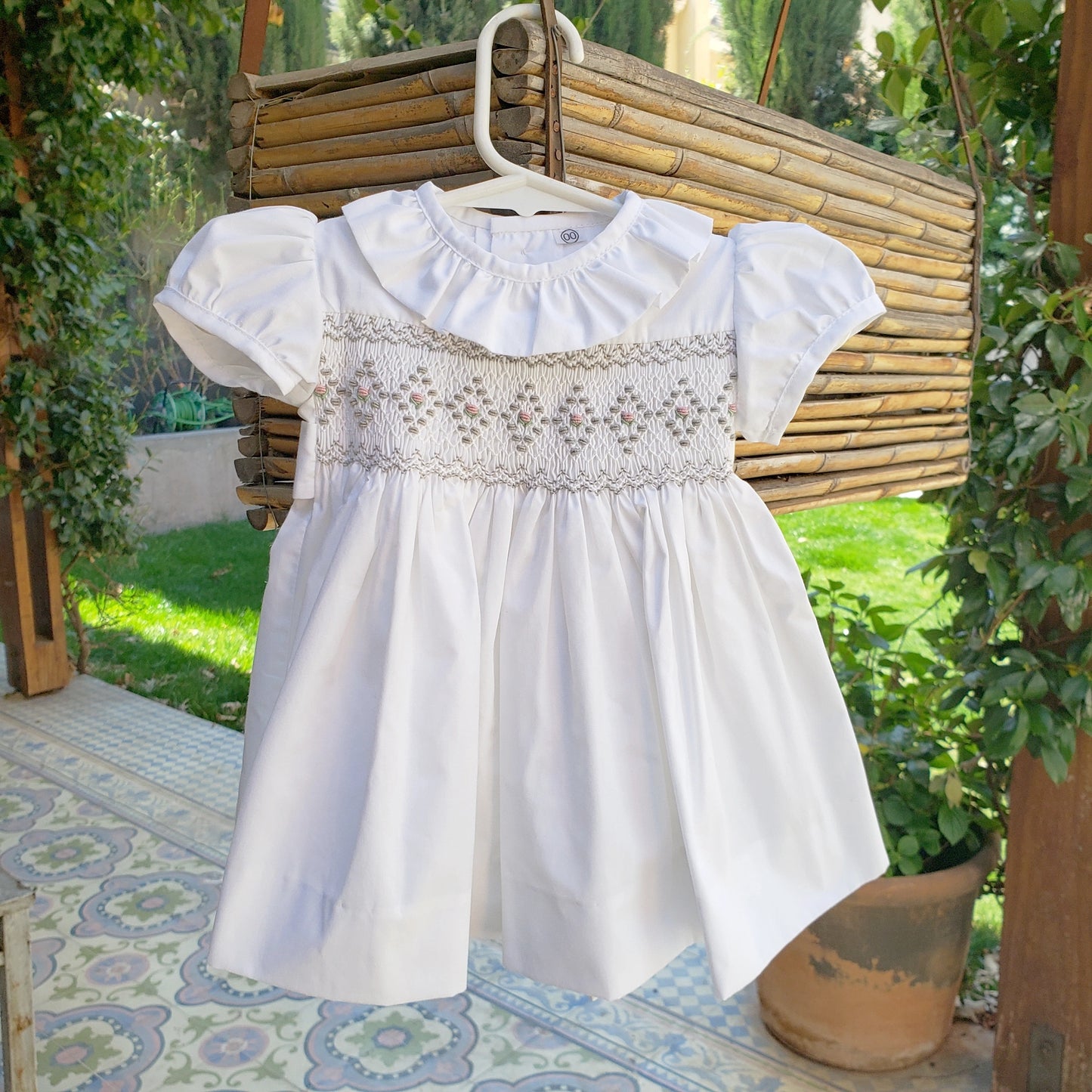 Vestido Punto Smock Ranúnculo