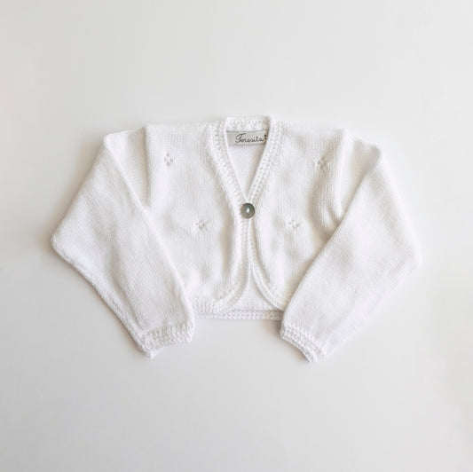 Bolero Lucía hilo blanco