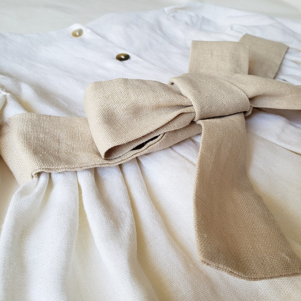 Vestido lino Calendula Manga larga