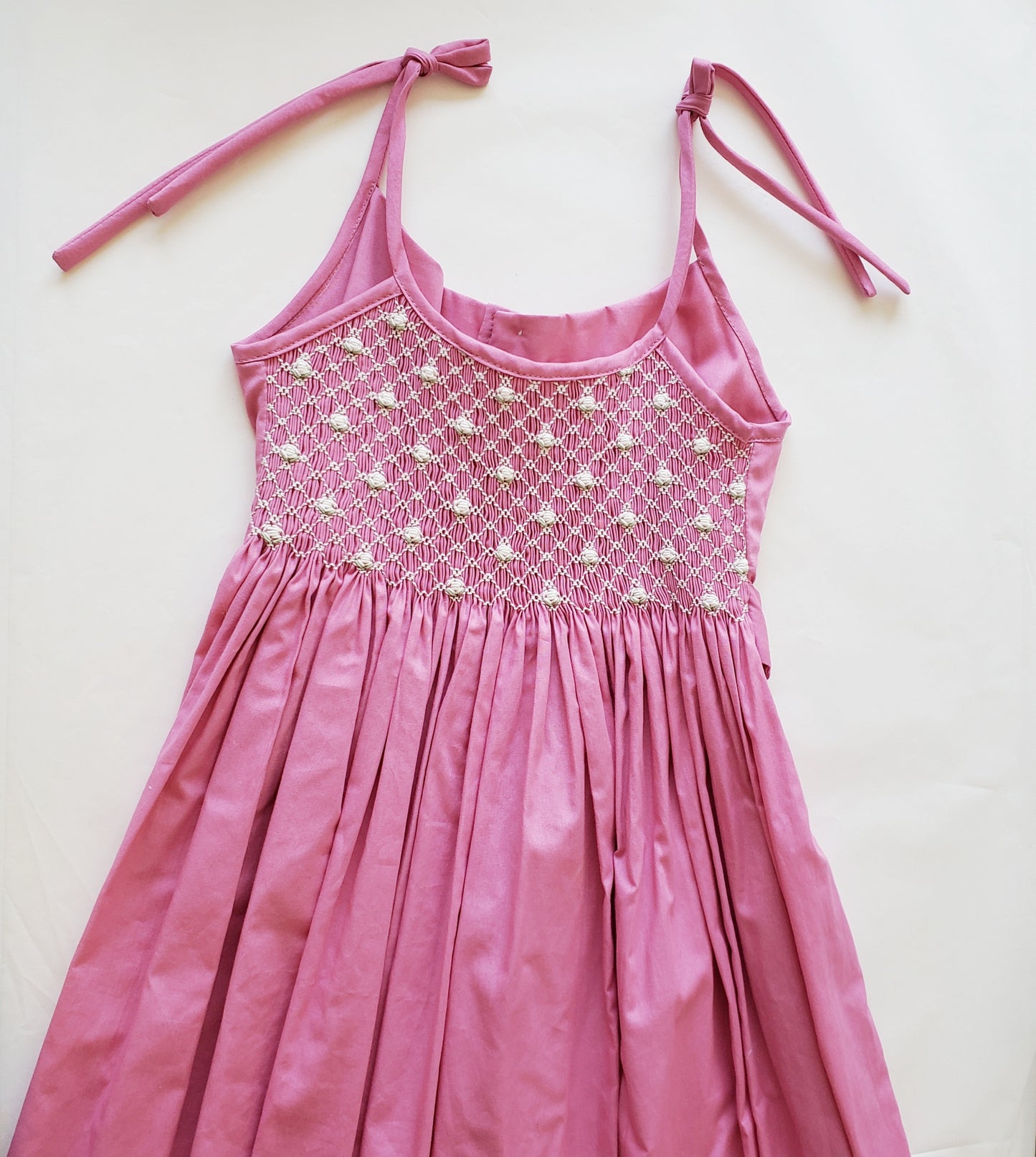 Vestido Solera Punto Smock Geranios