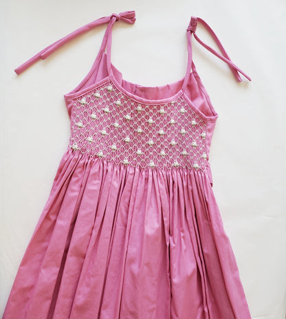Vestido Solera Punto Smock Geranios