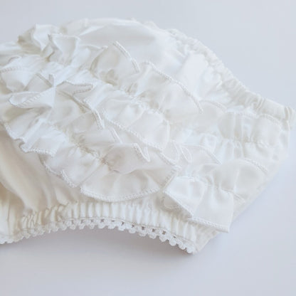 Calzón cubre pañal blanco