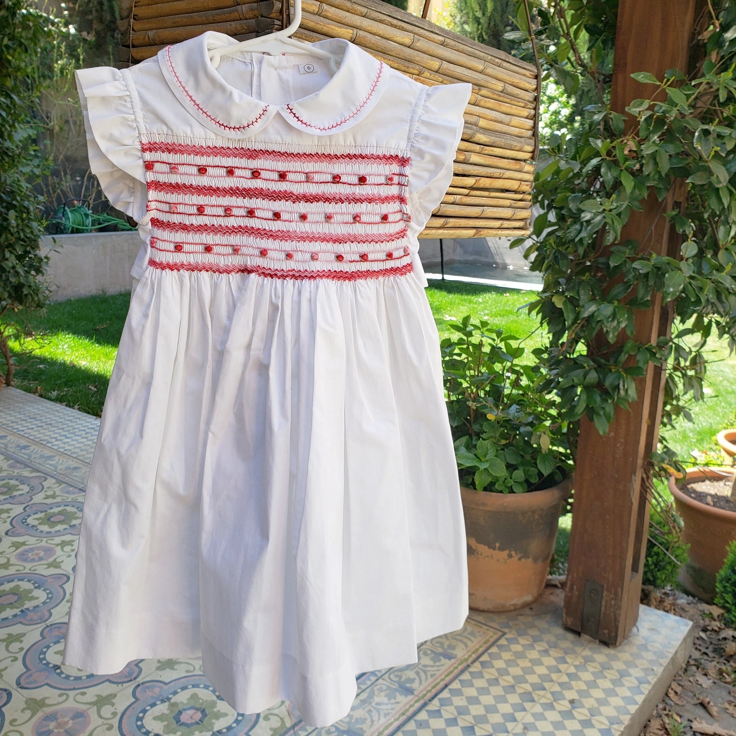 Vestido Punto Smock Celosía