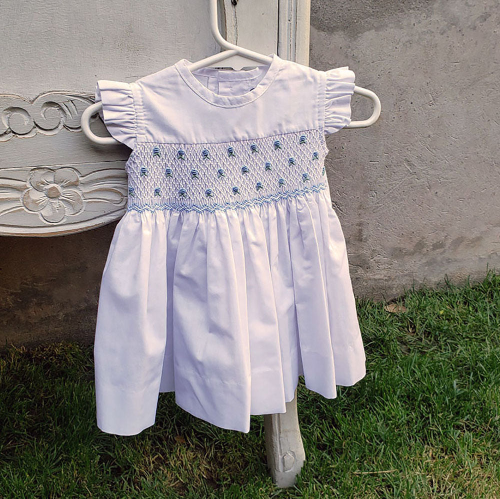 Vestido Punto Smock Narciso