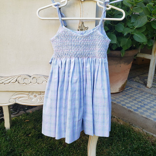 Vestido Solera Punto Smock  Fresia